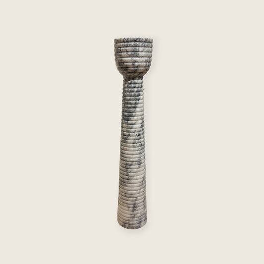 Striated Cup-Top Candle Stand - Large
