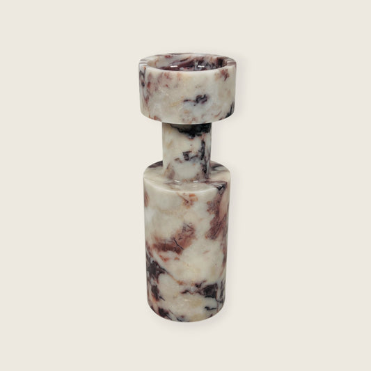 Stud Candle Stand - Red & White