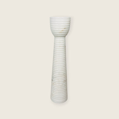 Striated Cup-Top Candle Stand - Medium
