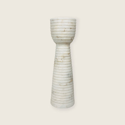 Striated Cup-Top Candle Stand - Small