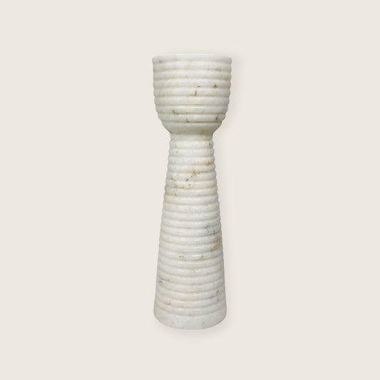 Striated Cup-Top Candle Stand - Small