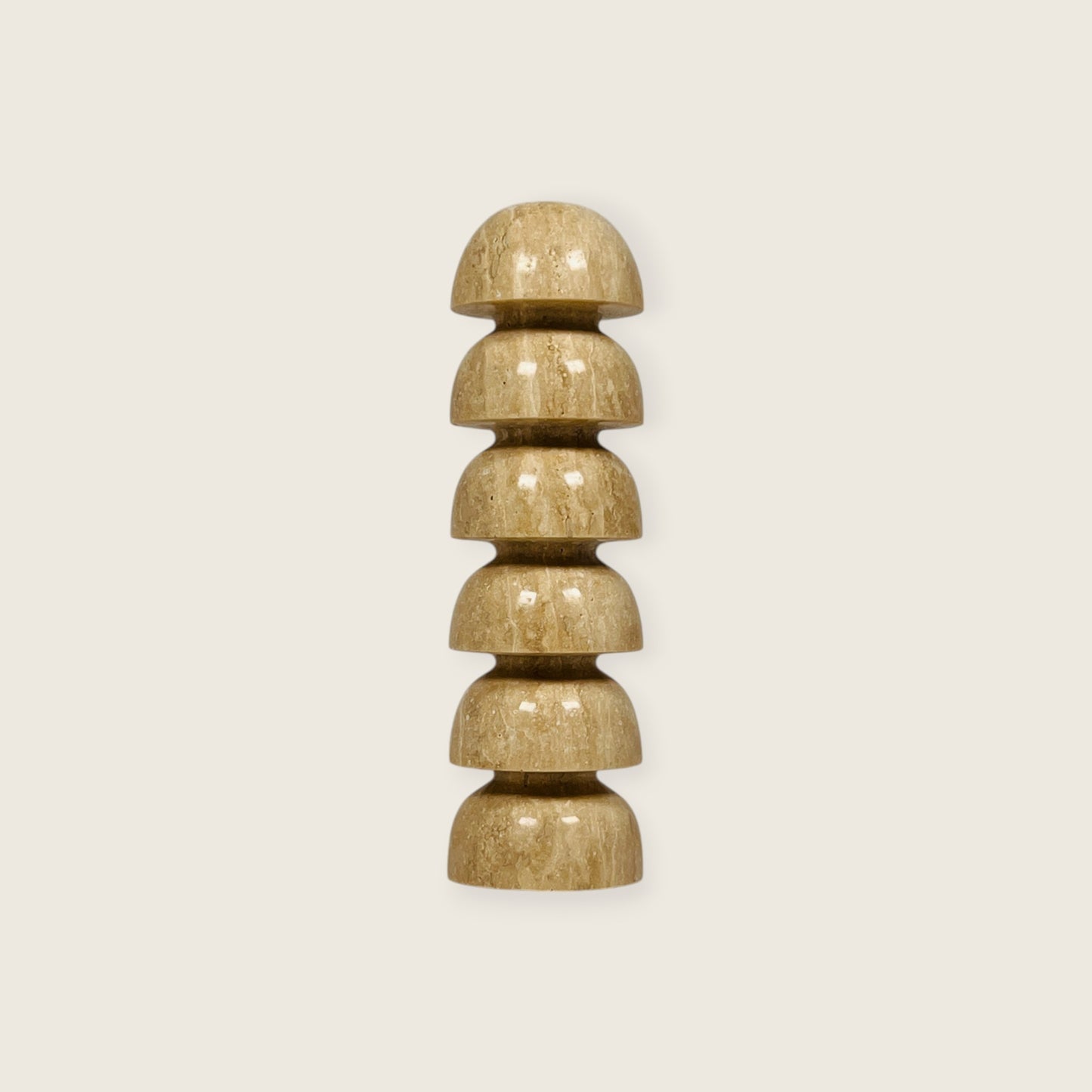 Eline Dome Candle Stand - Travertine