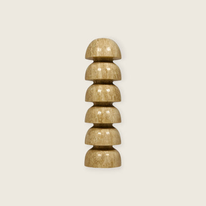 Eline Dome Candle Stand - Travertine