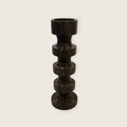 Accordian Candle Stand - Brown