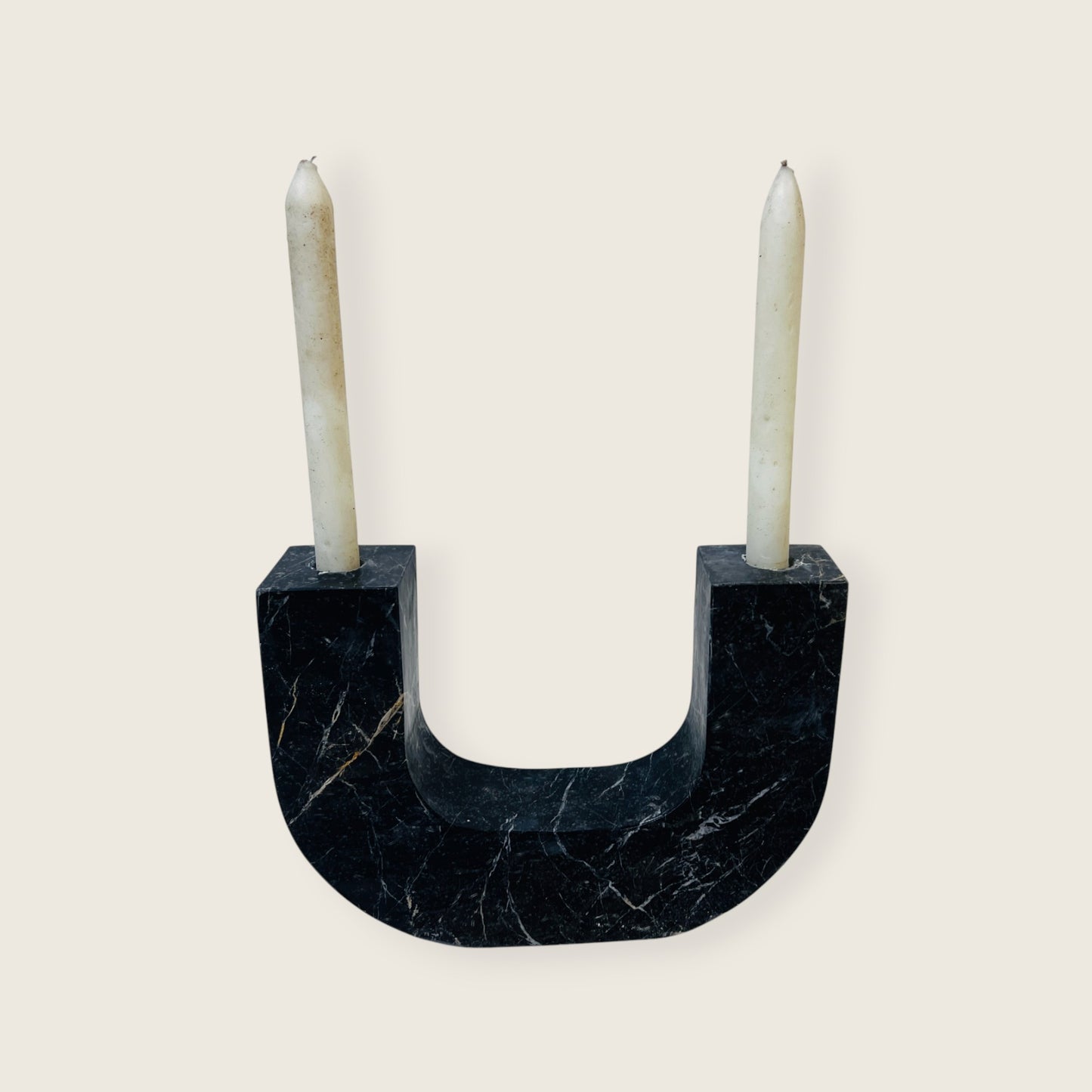 U-Shape Candle Stand - Black