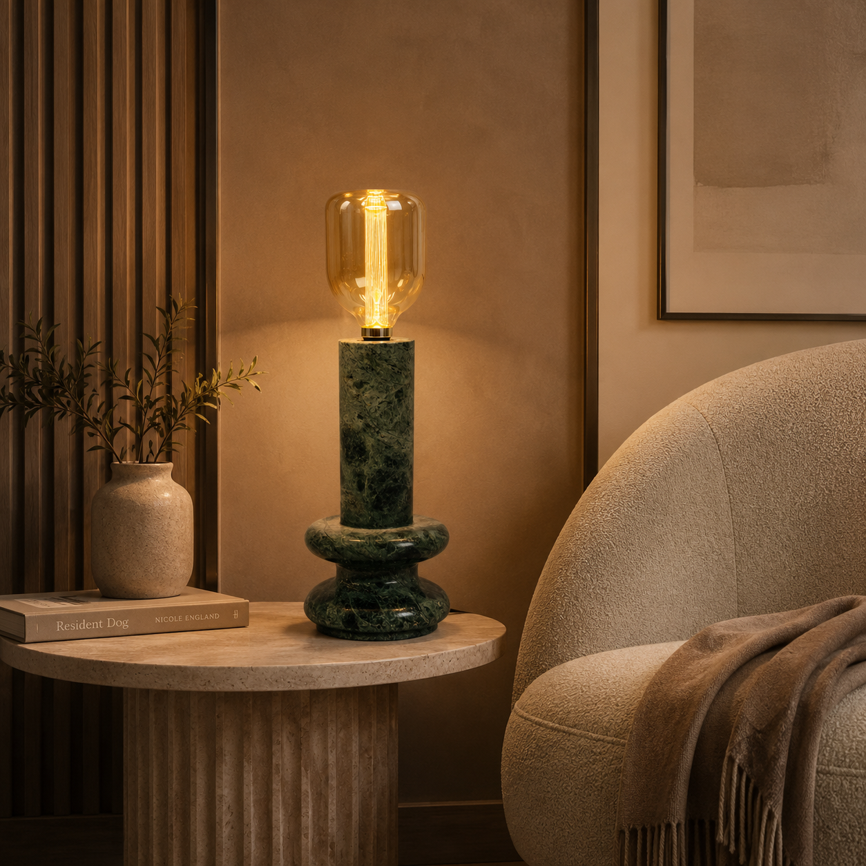 Twin Ring Lamp - Green