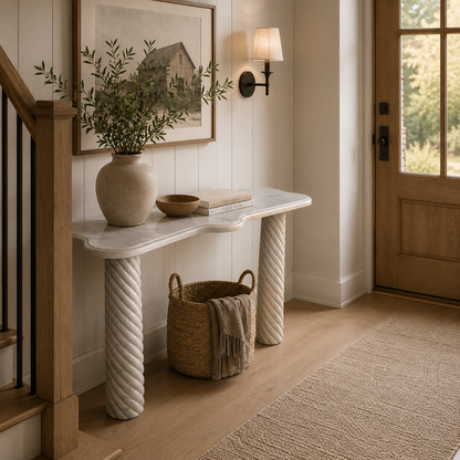 Torsade Console - White