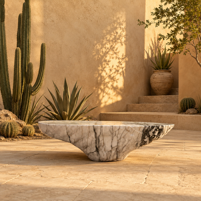 River Flow Bench - Gray & Green