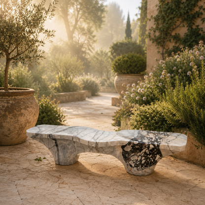 Elemental Bench - Gray & Green