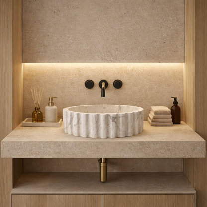 Luna Sink - Cheetah White