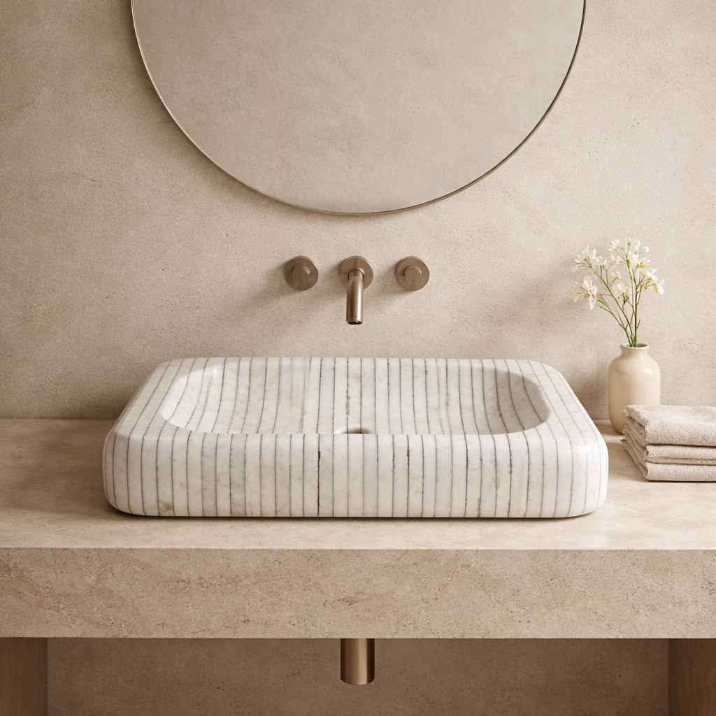 Rectangular Sink - Pinstripe