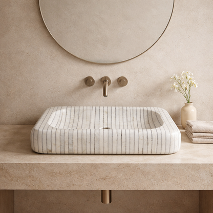 Rectangular Sink - Pinstripe