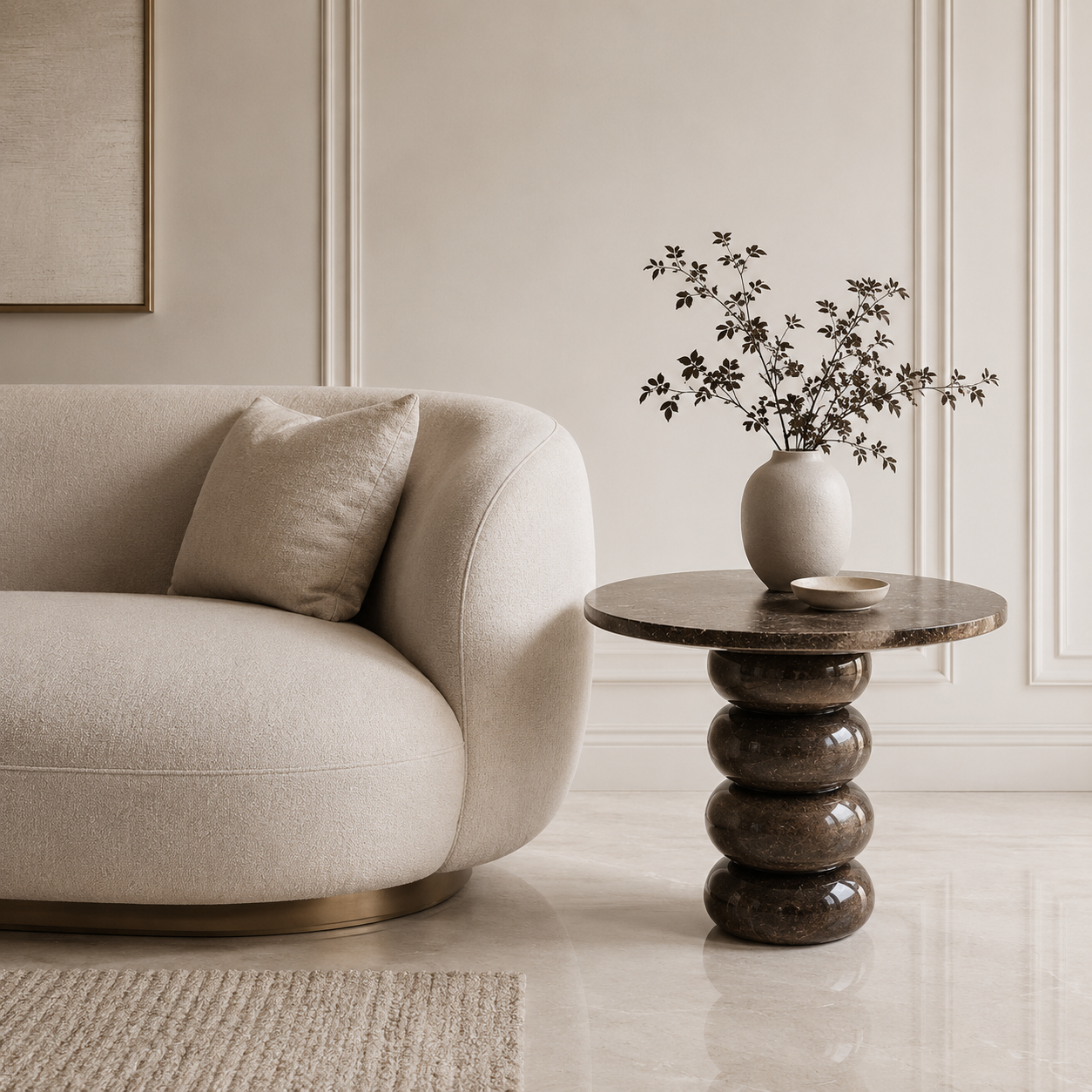 Driftstone Round Table - Brown