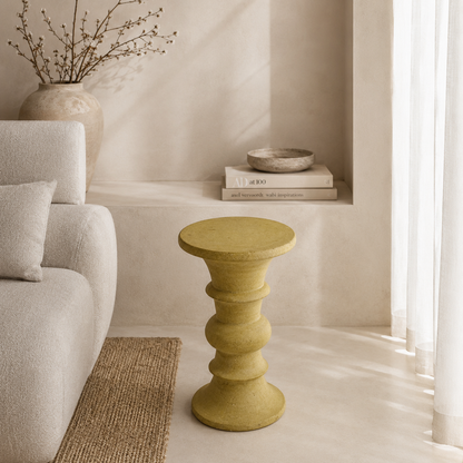 Grazed Solid Table - Limestone