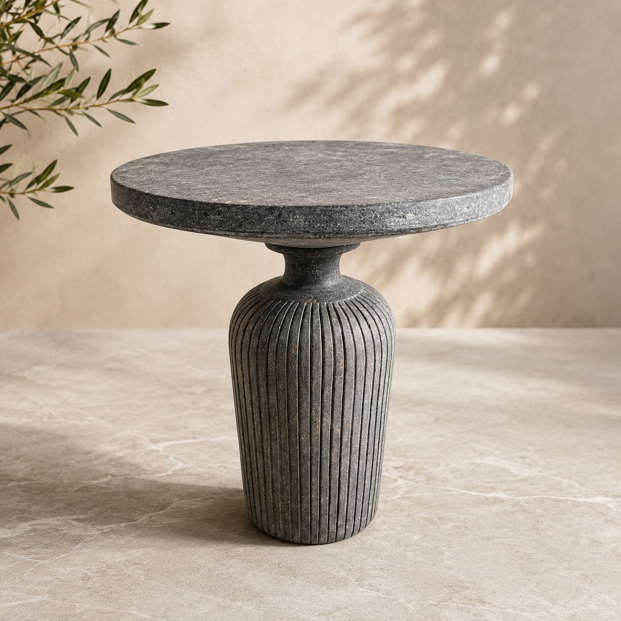 Cylindrical Table - Black