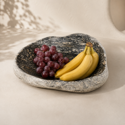 Brushed Ragged  Bowl - Riverstone