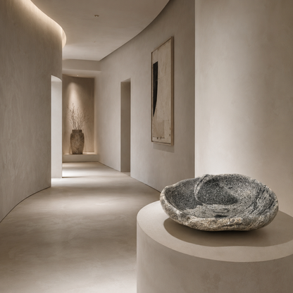 Lightwave Stone Bowl - Riverstone