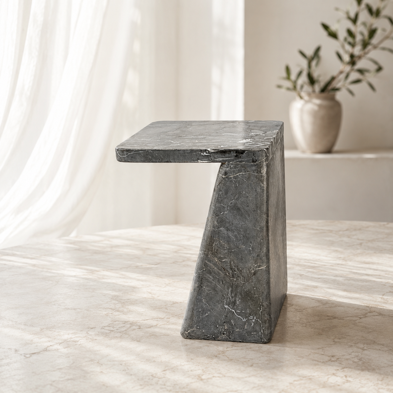 Elemental Stone Table - Black