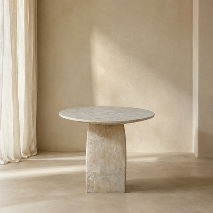 Nimbus Table - Travertine