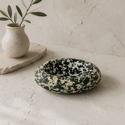 Blotched Soap Dish - Riverstone