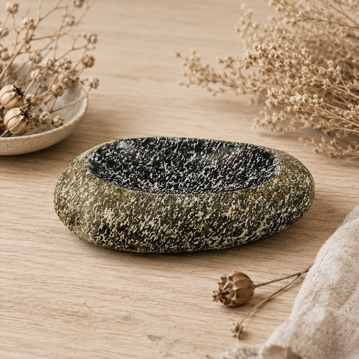 Grazed Soap Dish - Riverstone