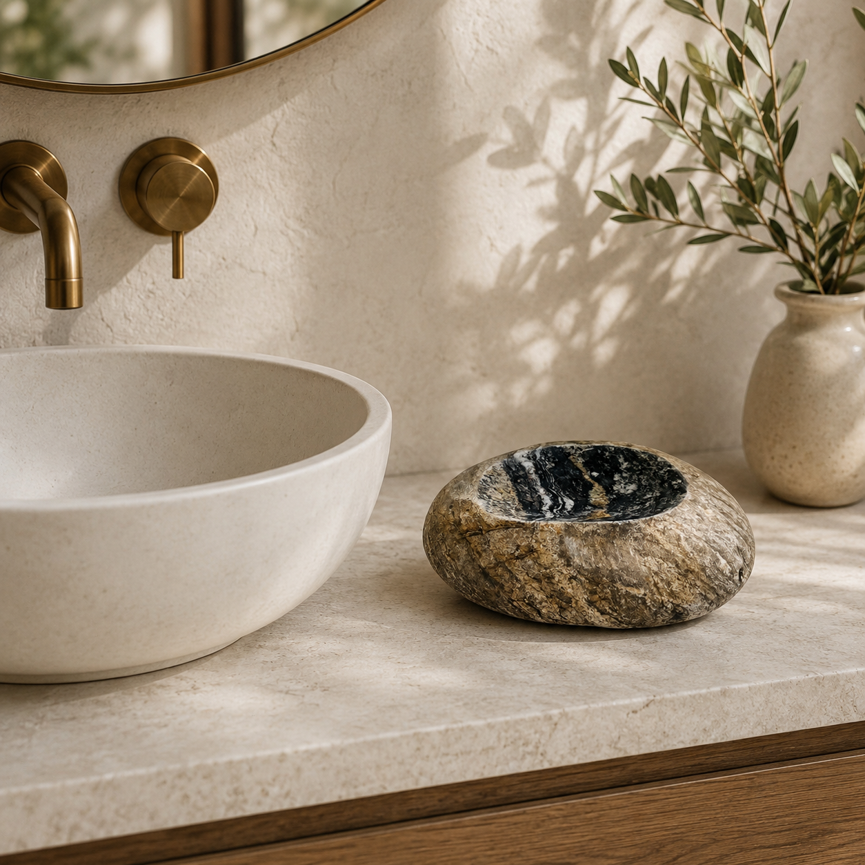 Brownish Soap Dish - Riverstone