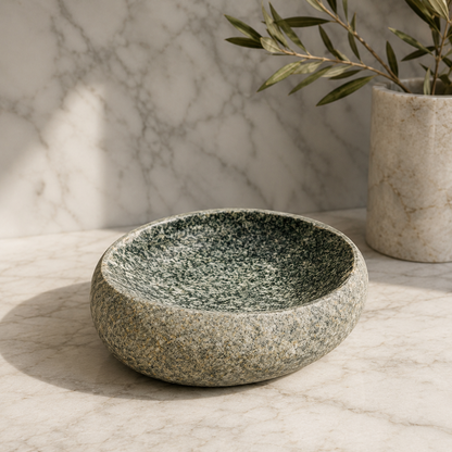 Dusky Spotted Soap Dish - Riverstone