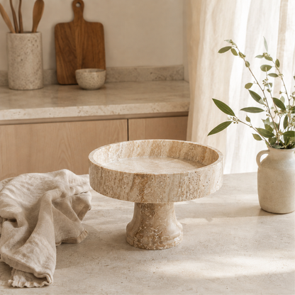 Dessert Stand - Travertine