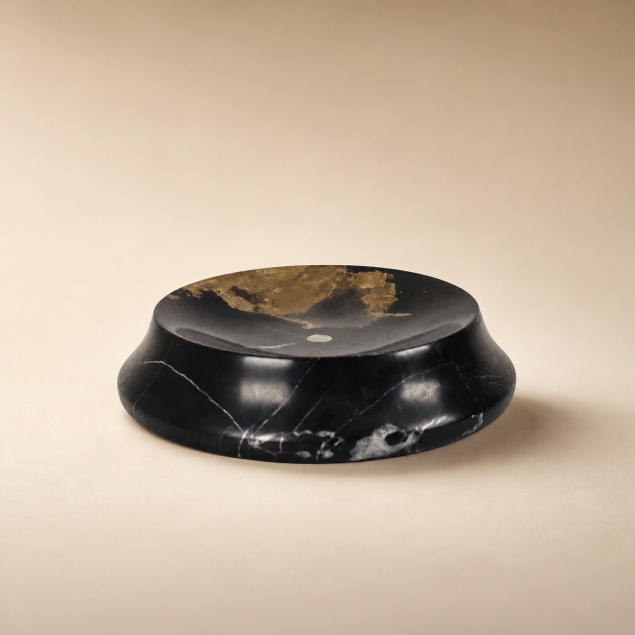 Crater Soap Dish - Black
