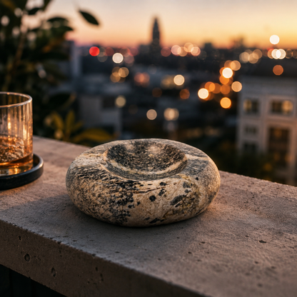 Line Marked Ash Tray - Riverstone