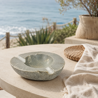 Grey Grazed Ash Tray - River Stone