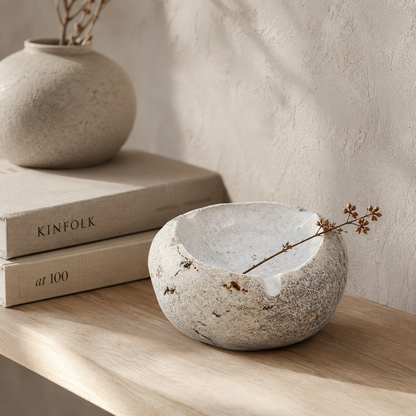 White Shell Ash Tray - Riverstone