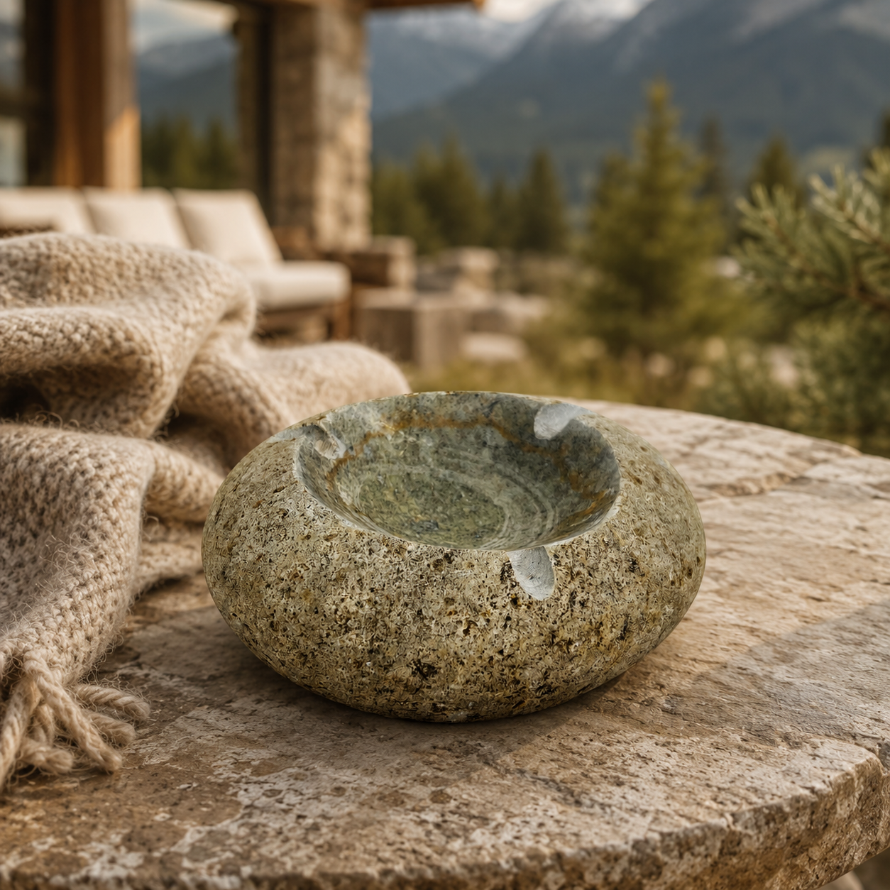 Tide Ash Tray - River Stone