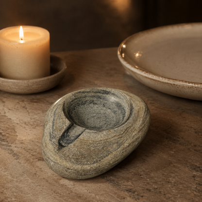 Tidal Rift Ash Tray - River Stone
