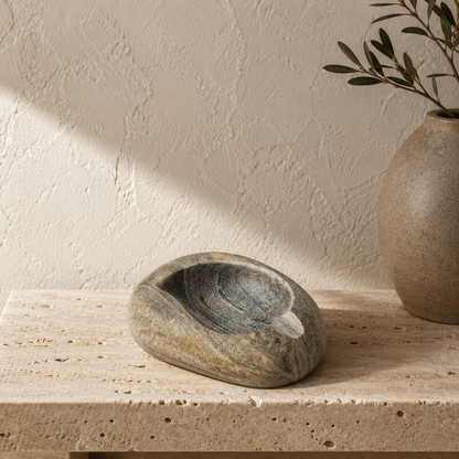 Tear Drop Ash Tray - River Stone