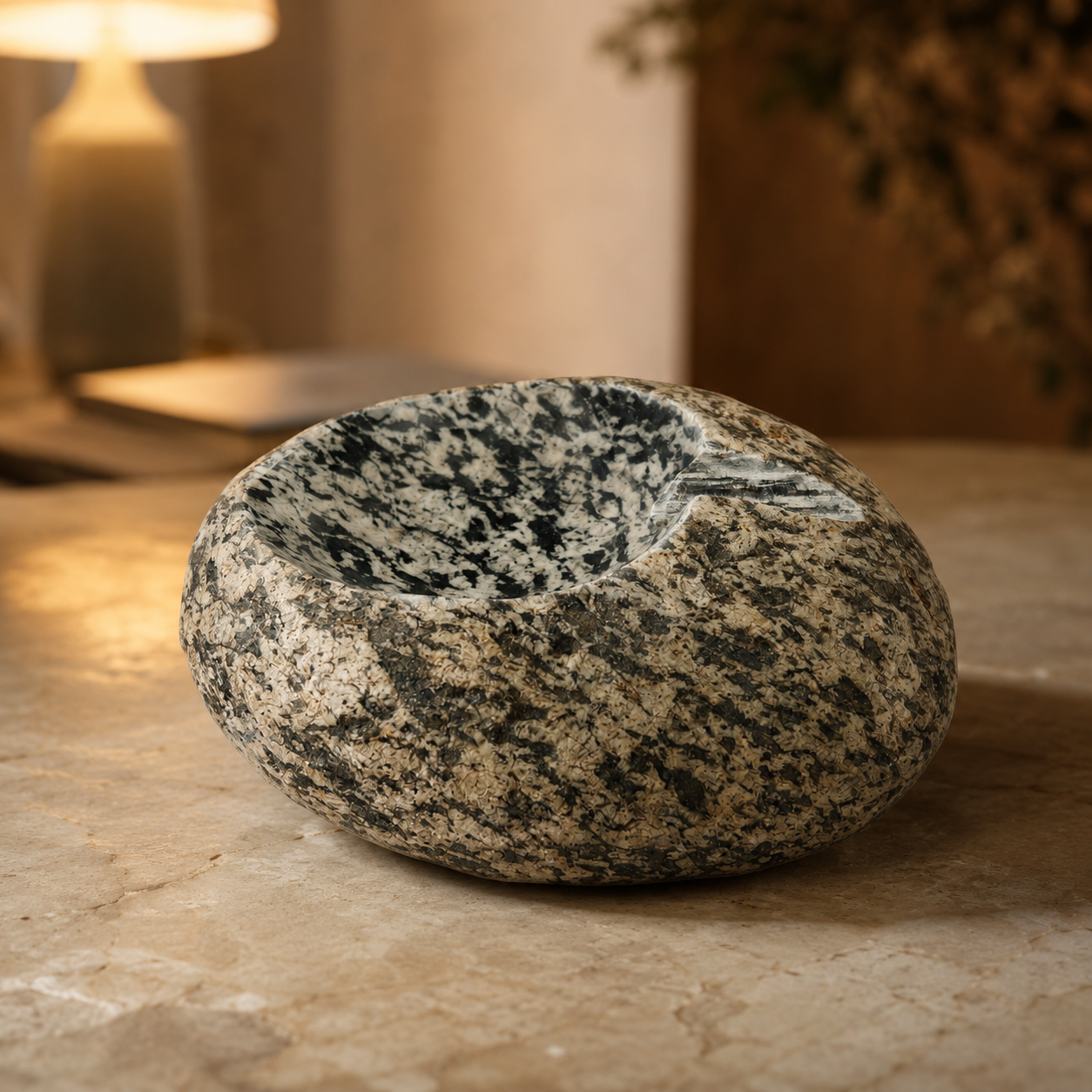 Spotted Ash Tray - River Stone