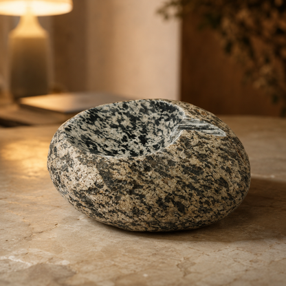 Spotted Ash Tray - River Stone