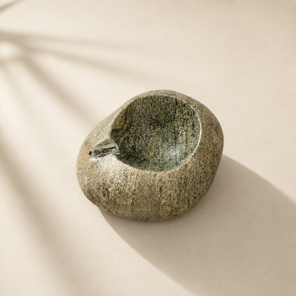 Moss Ash Tray - River Stone
