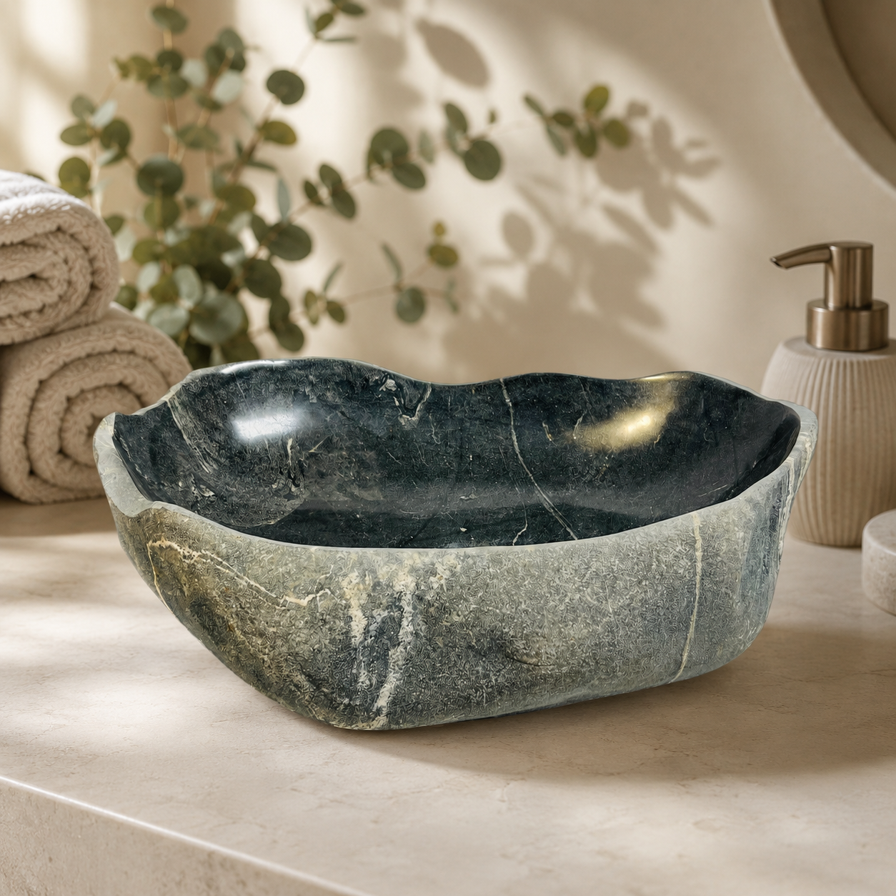 Shadow Pebble Sink - Riverstone