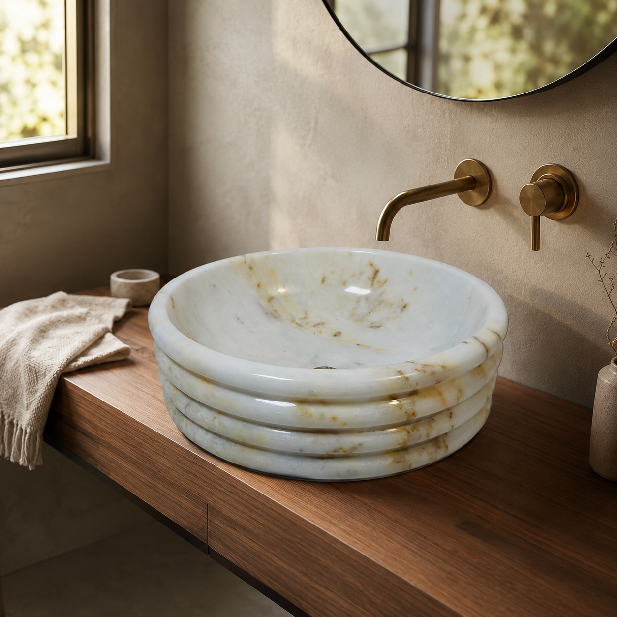 Banded Sink - Gold