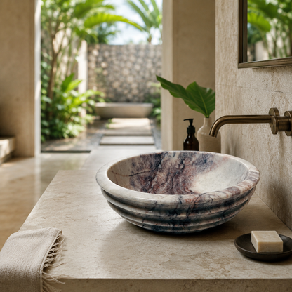 Imperial Plum Marble Sink