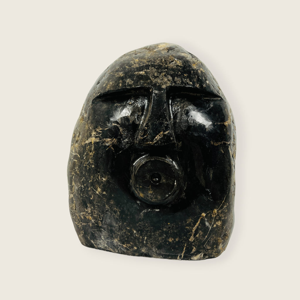 Stone Face Decor Object