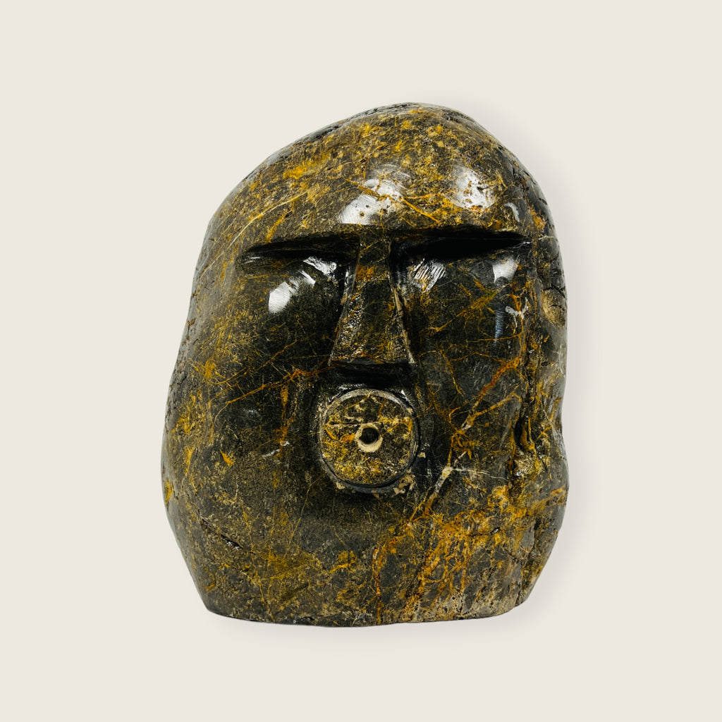 Chiseled Face Decor Object