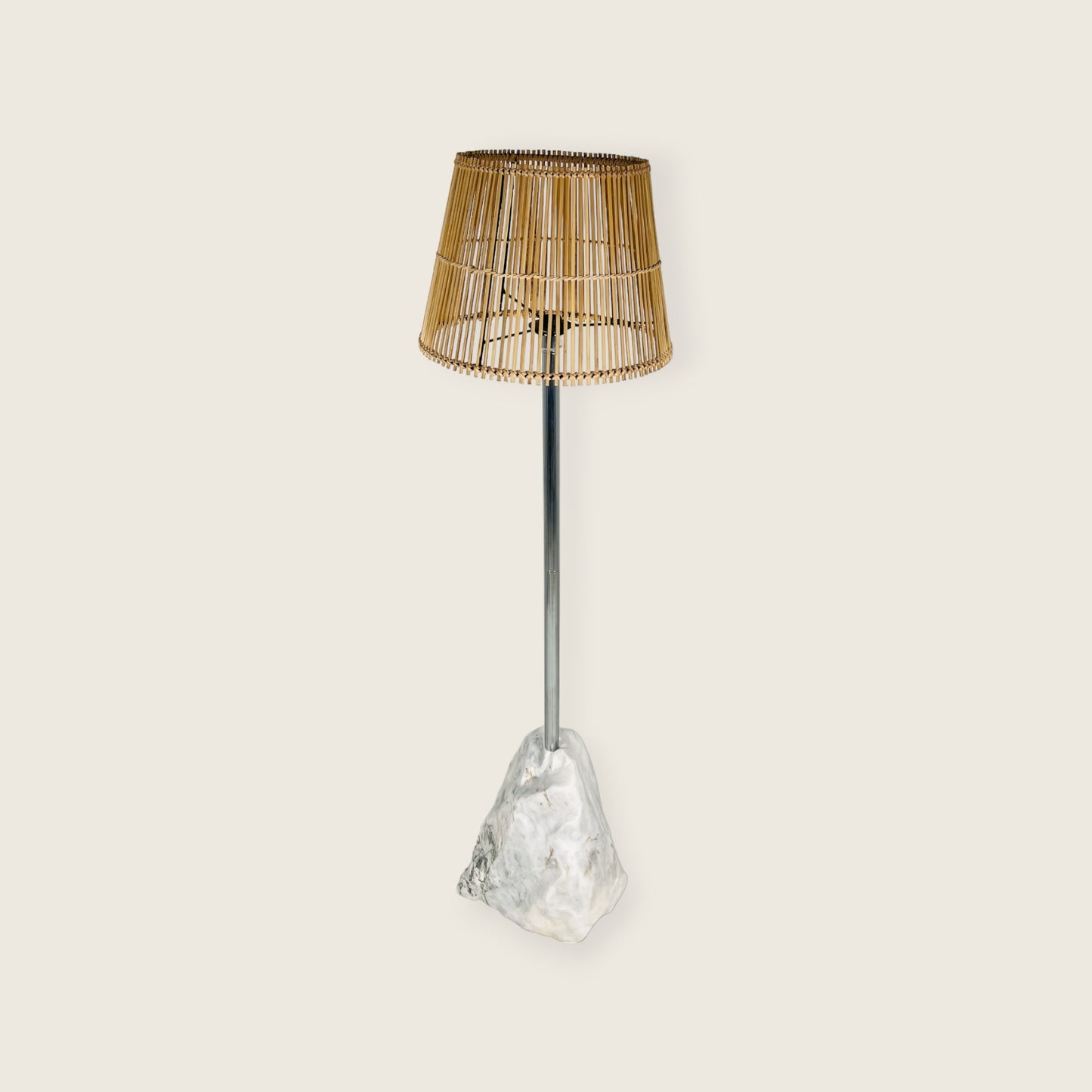 Chiseled Floor Lamp - Gray Commando