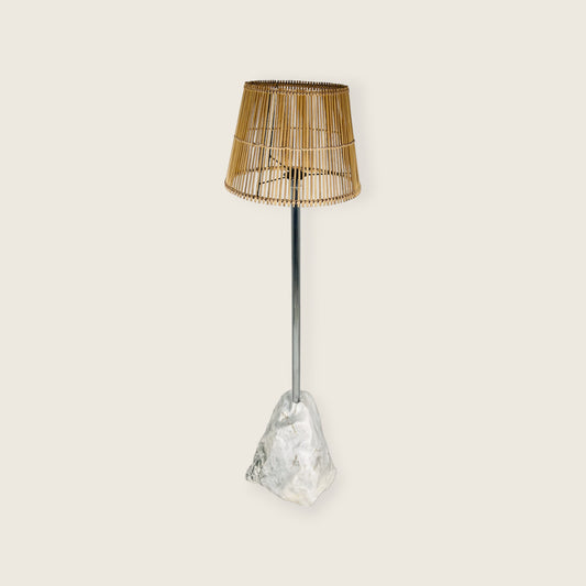 Chiseled Floor Lamp - Gray Commando