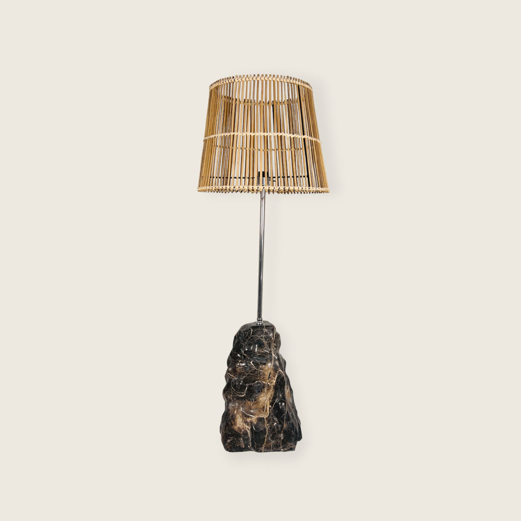 Lumin Brown Stone Floor Lamp