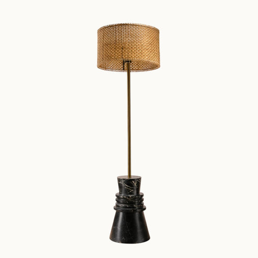 Frustum Ringed Lamp - Black