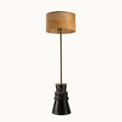 Frustum Ringed Lamp - Black