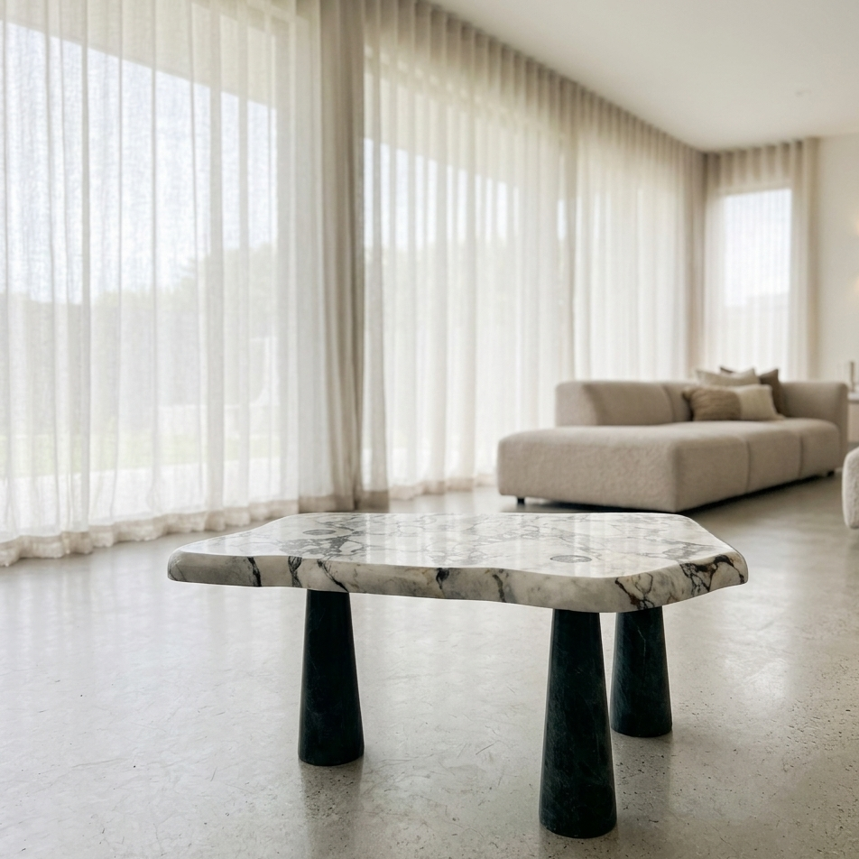 Coffee Table - Black & Green