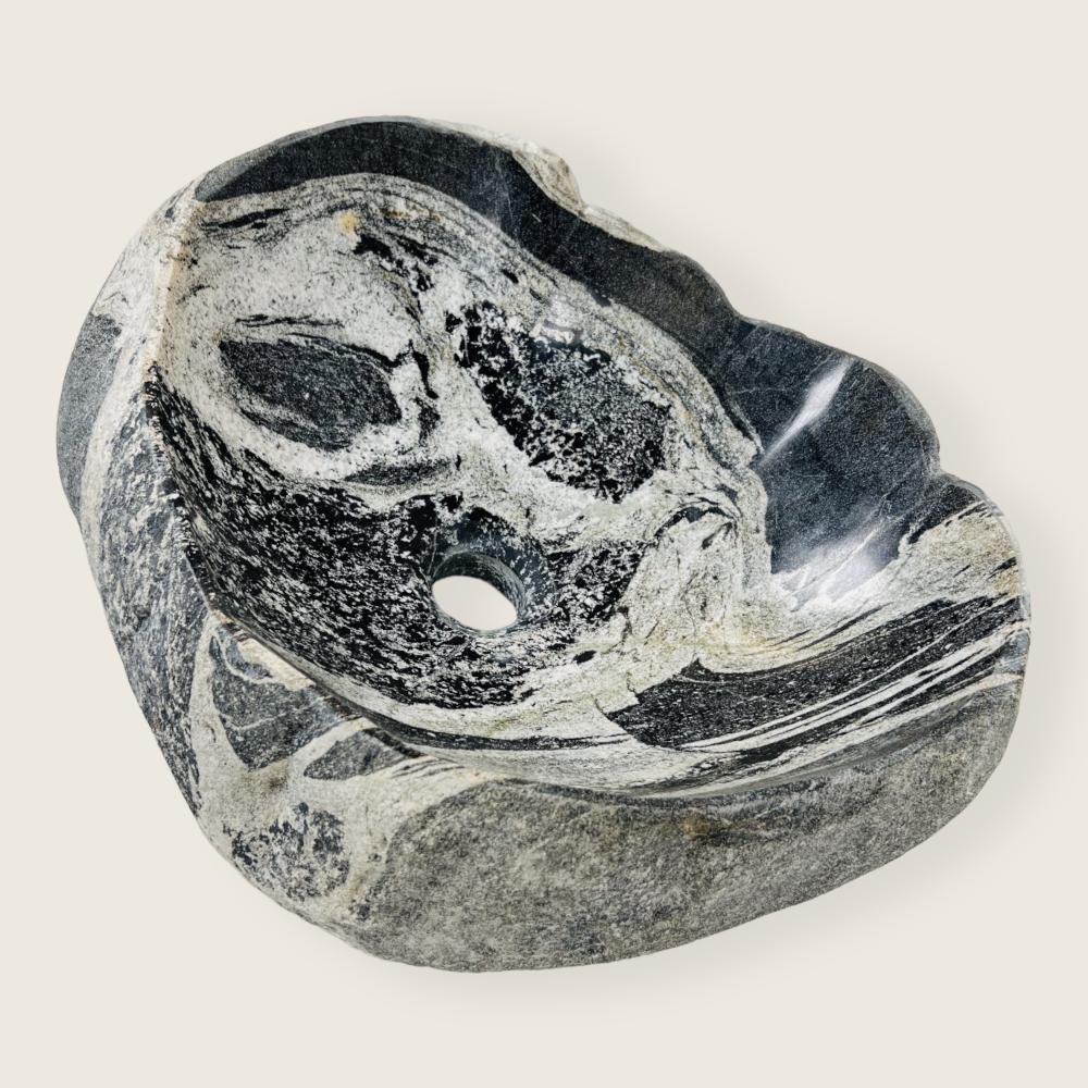 Webbed Midnight Black River Stone Sink